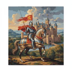 066 In A Medieval Style A Knight In Full Silver PzST9UkP - free printable paint by numbers
