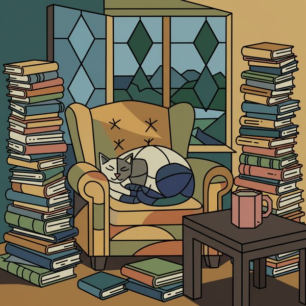 People And Lifestyle paint by numbers - 001 In a stylized geometric art style a grey and L Es1gNS