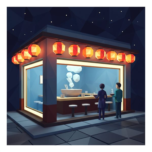 World Landmarks paint by numbers - 044 In a geometric low-poly style a man and a woman FxClN3kP