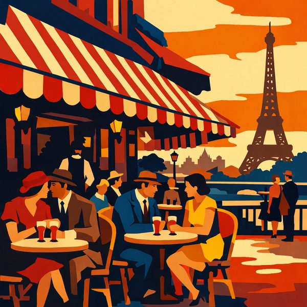 Fantasy And Adventure paint by numbers - 054 In a bold graphic style a man and woman in lJGiIasU